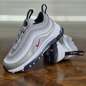 Nike Air Max 97 QS Silver Bullet 2023 PS Boys Size 11 C Brand New FB2963-001 LE